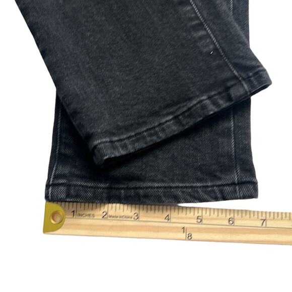 Good American Jeans 6/28 Faded Black Distressed GC625T Hi-Rise Skinny Ankle Boho - Picture 9 of 12